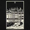 Tarot Ten of Swords Card with Fallen Figure