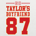 Taylor's Boyfriend Football Jersey Number 87
