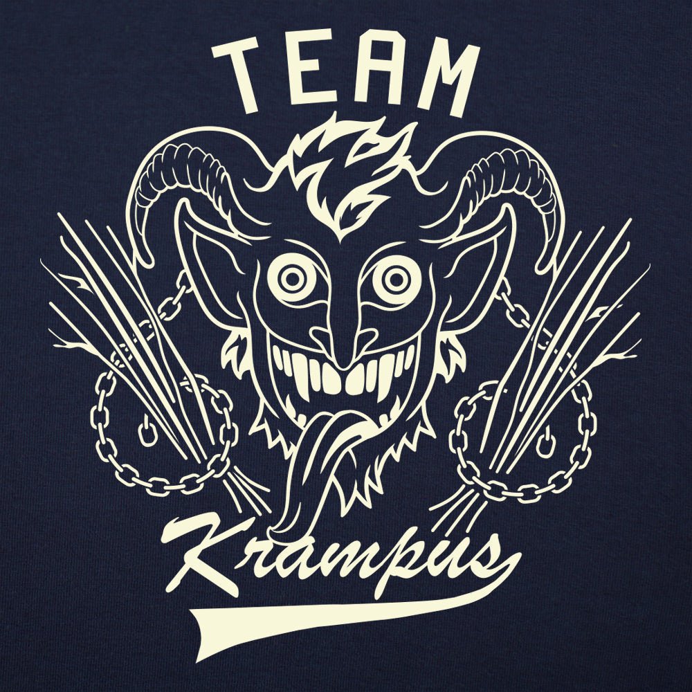 Team Krampus Horned Christmas Demon Graphic
