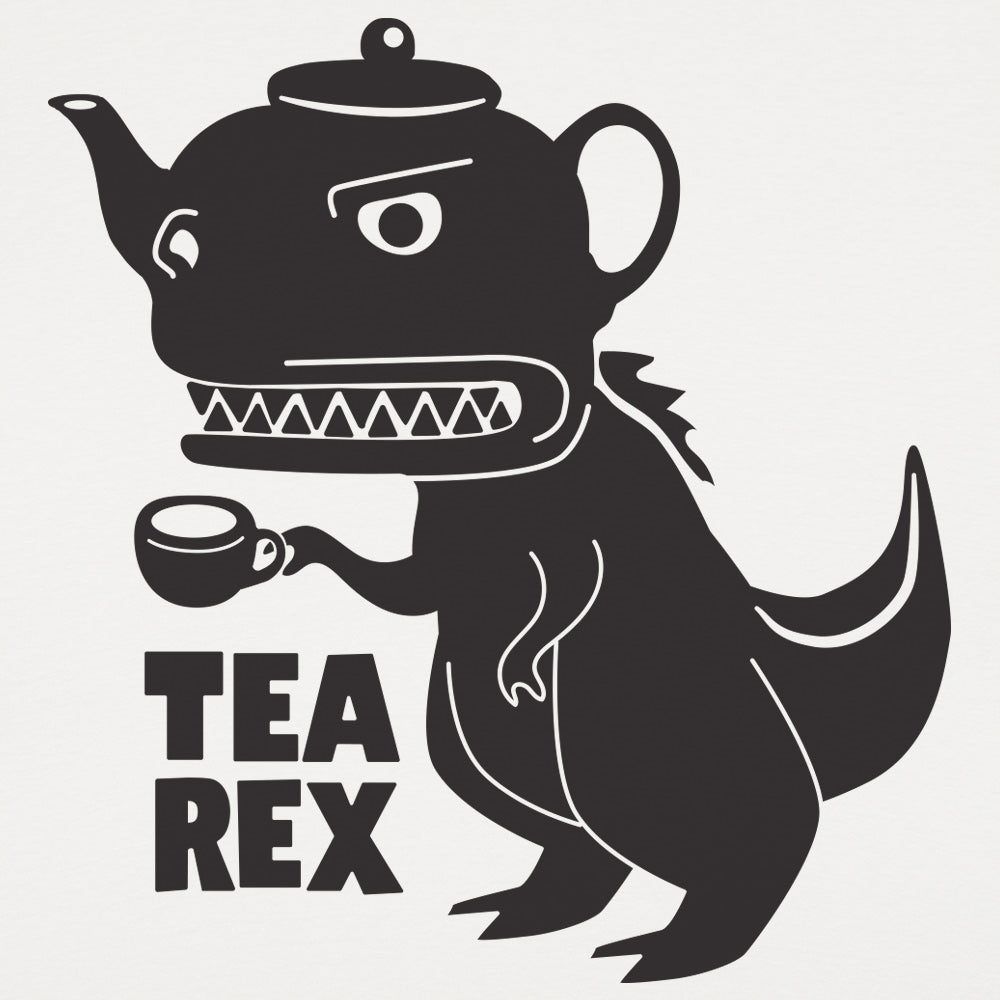 Tea Rex - Teapot Dinosaur Drinking Tea