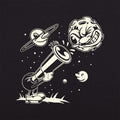 The Astronomer Telescope Staring Down a Grumpy Moon