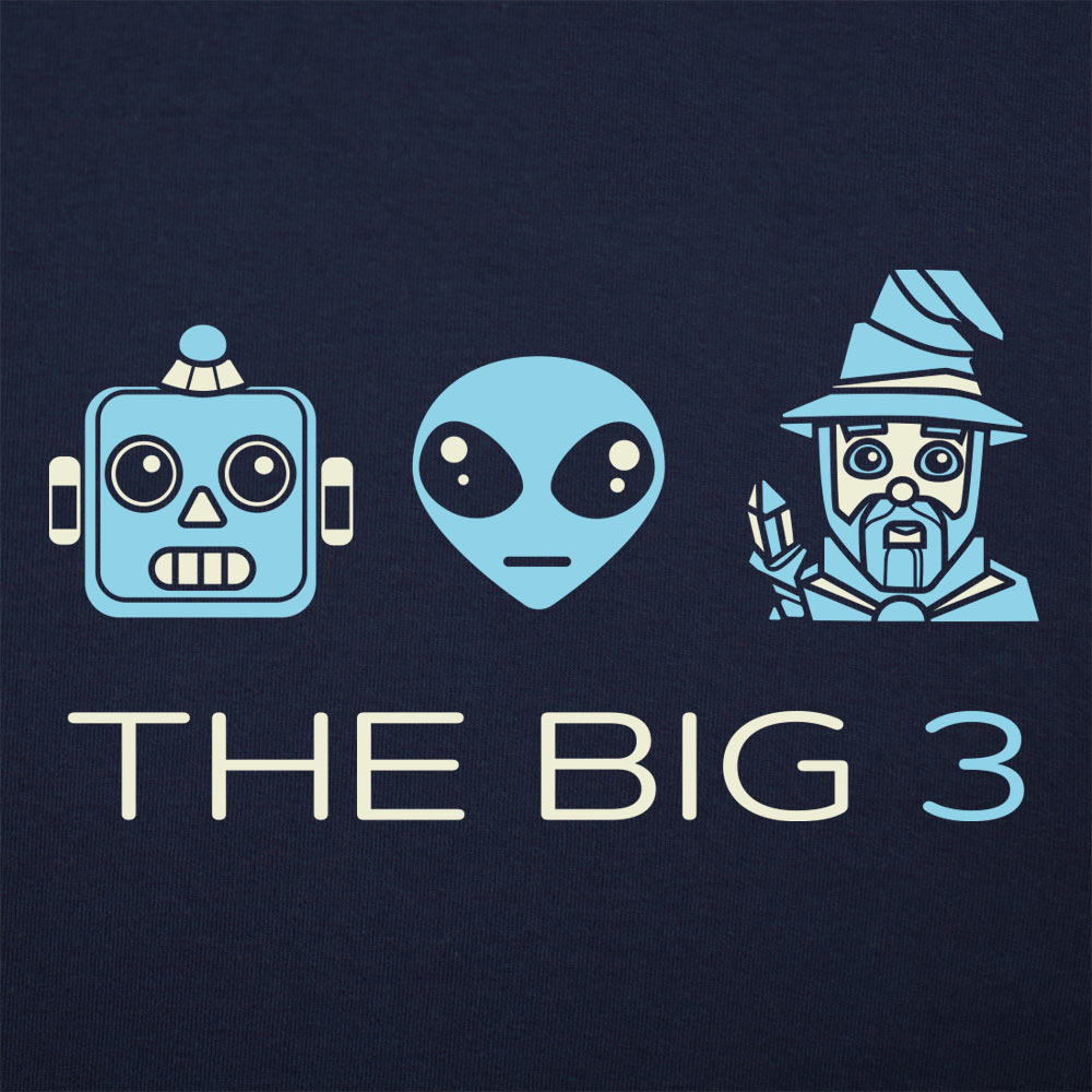 The Big Three Robot Alien and Wizard Icons