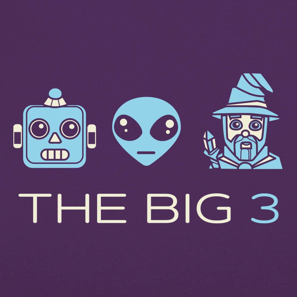 The Big Three Robot Alien and Wizard Icons