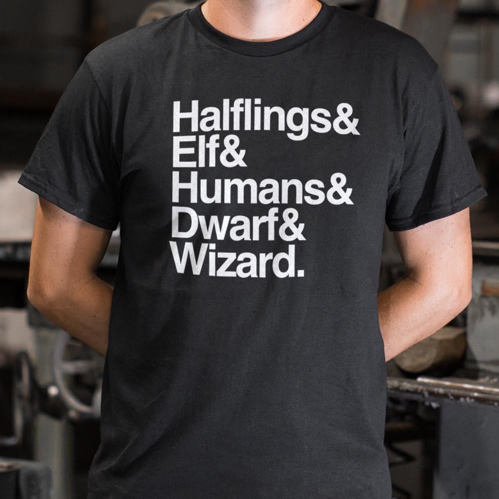 The Fellowship of Halflings, Elves, Humans, Dwarves and Wizards