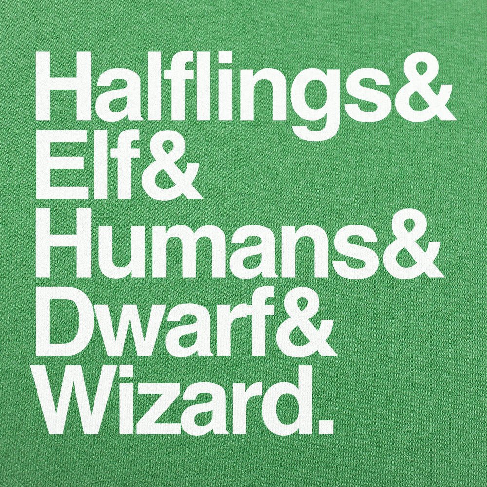 The Fellowship of Halflings, Elves, Humans, Dwarves and Wizards