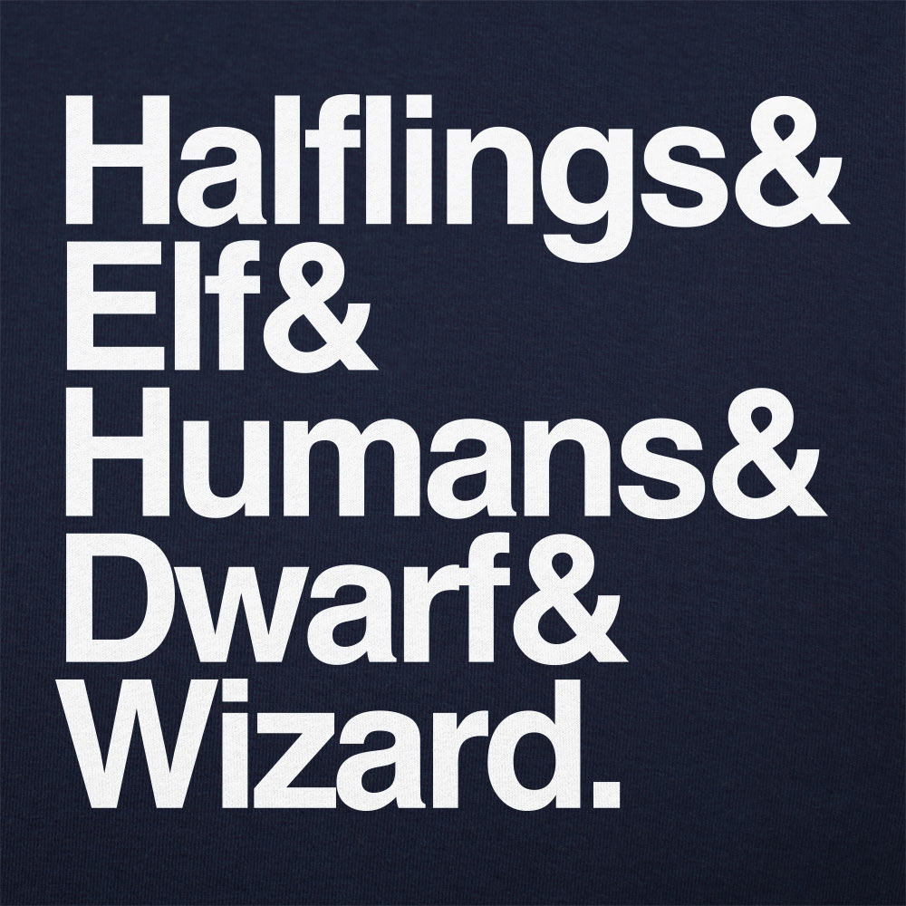 The Fellowship of Halflings, Elves, Humans, Dwarves and Wizards