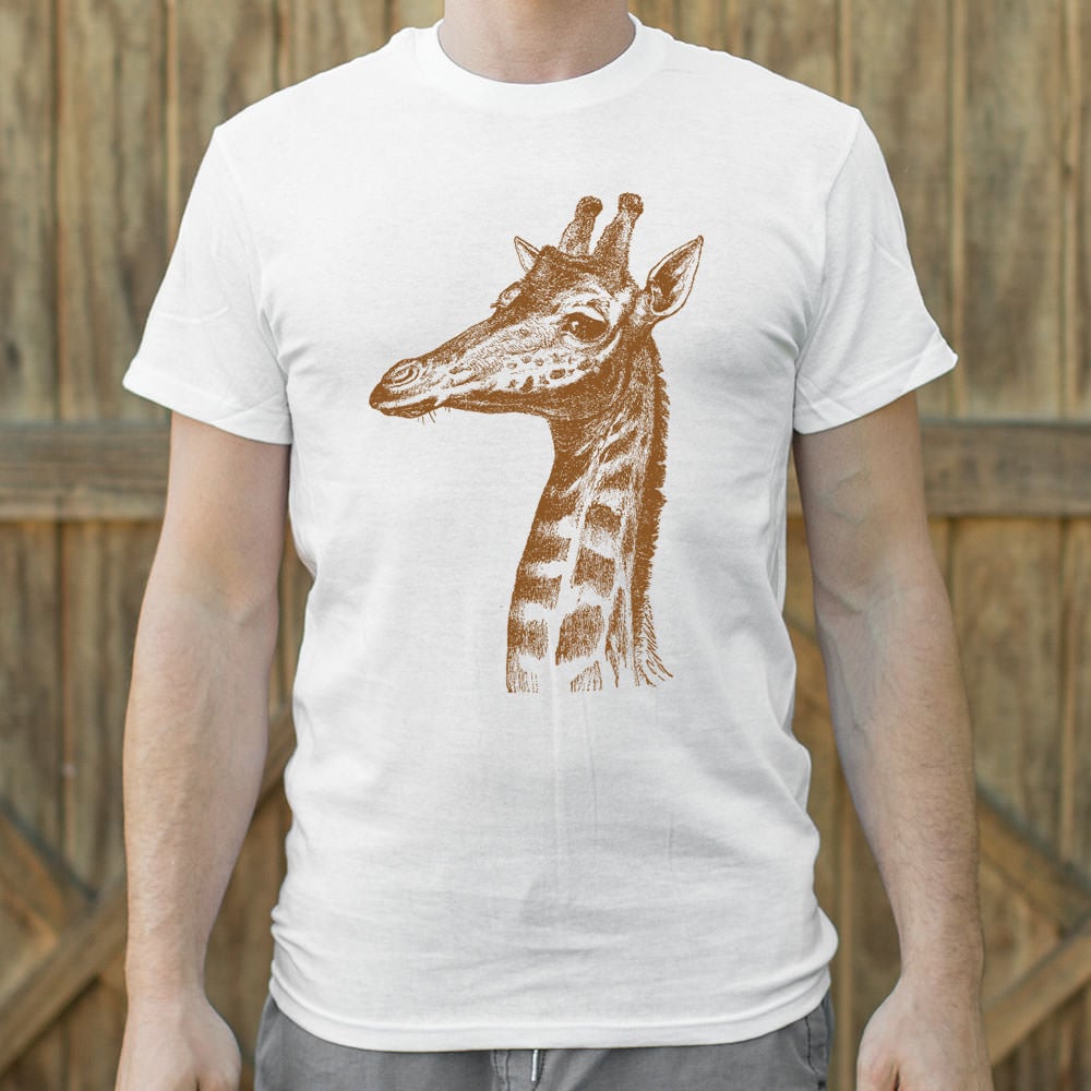 Placid Giraffe Vintage Illustration