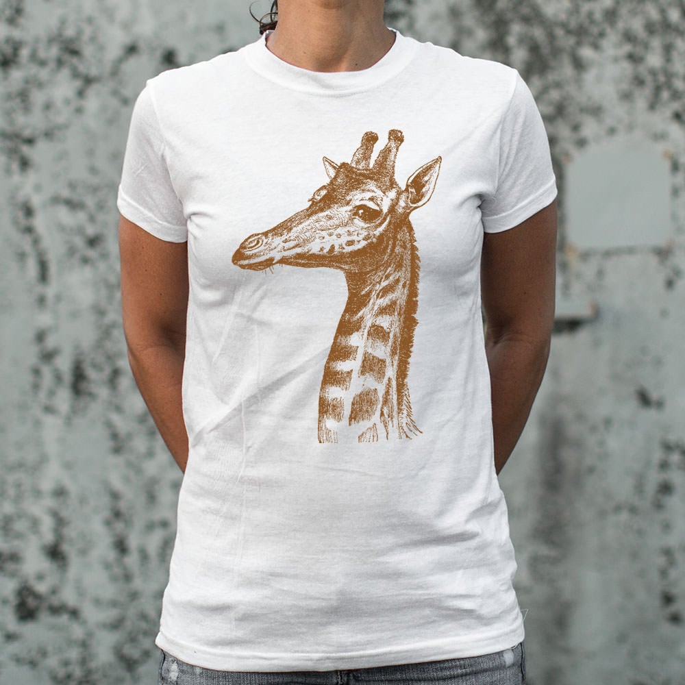 Placid Giraffe Vintage Illustration