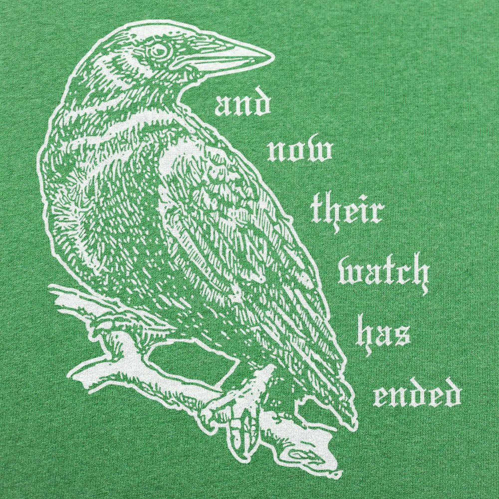 And Now Their Watch Has Ended Gothic Raven Graphic