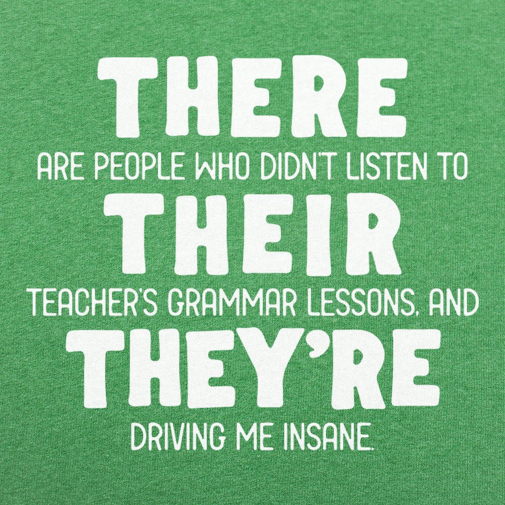 There Their They're Grammar Pun Graphic