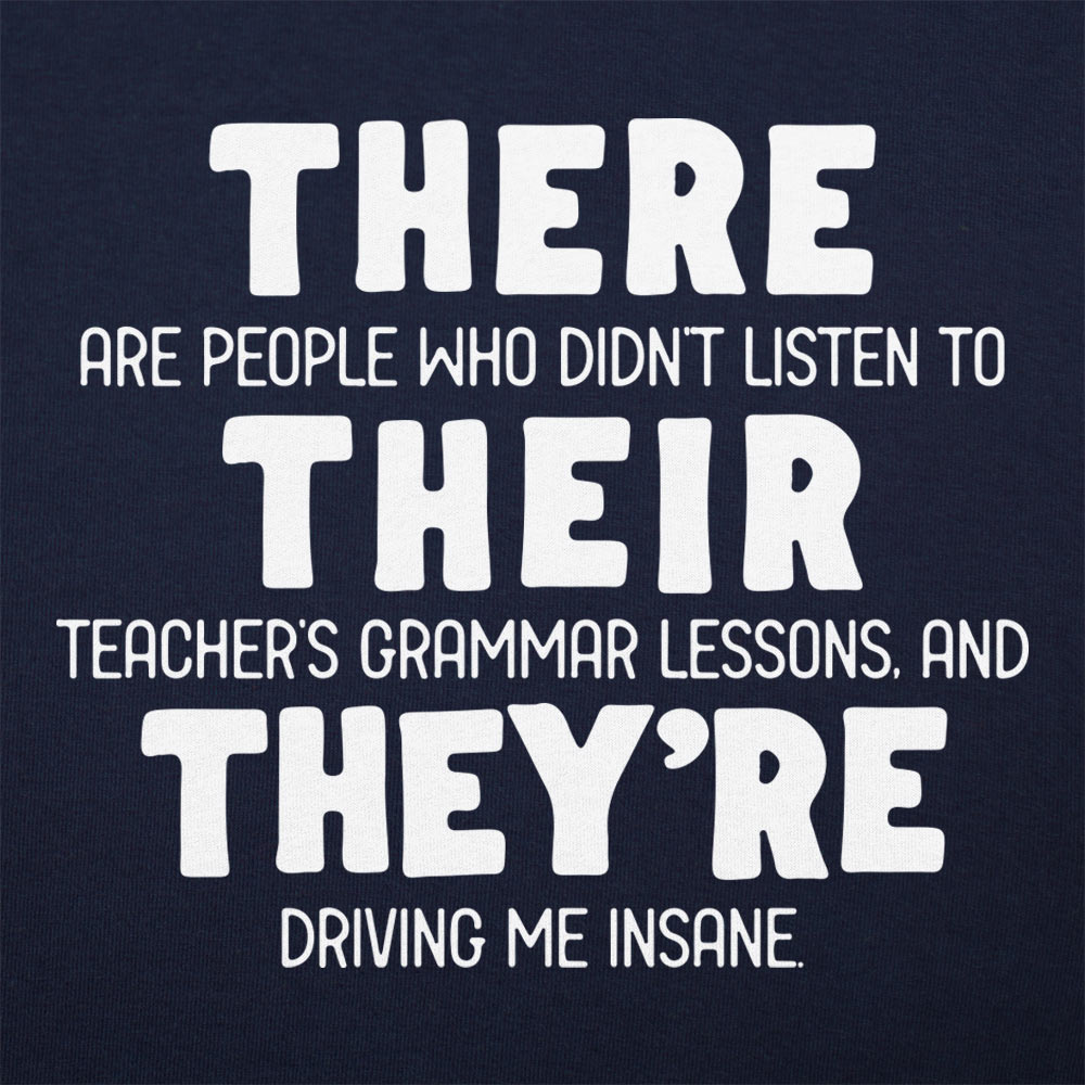 There Their They're Grammar Pun Graphic