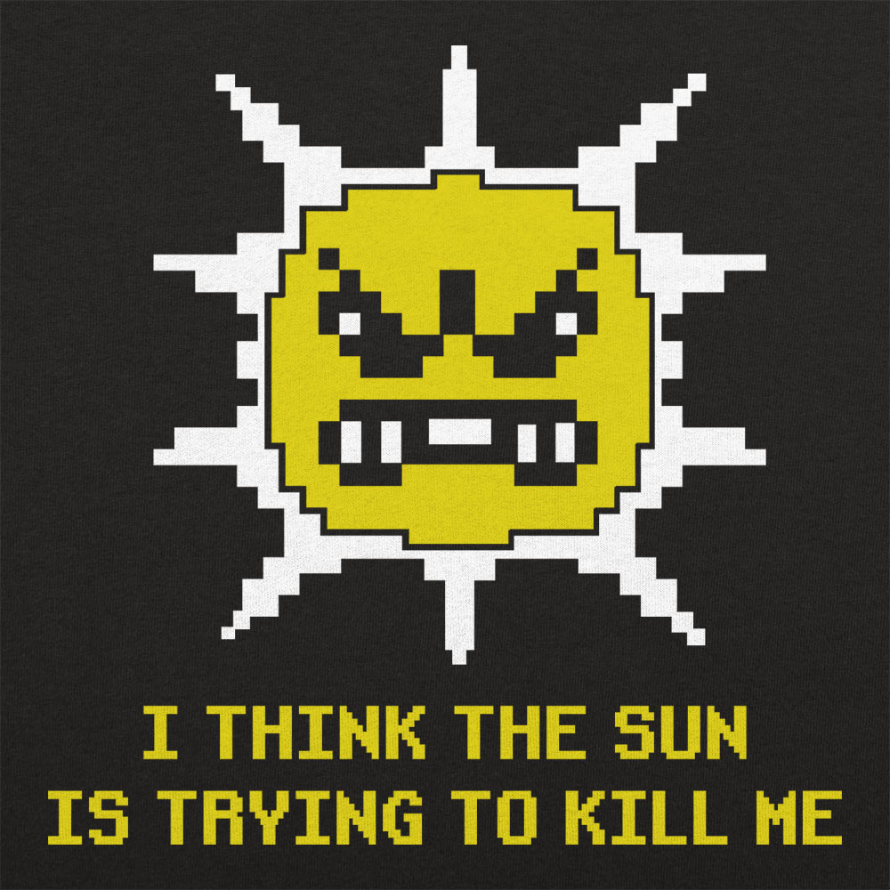 The Sun is Killing Me Angry 8-Bit Sun Character