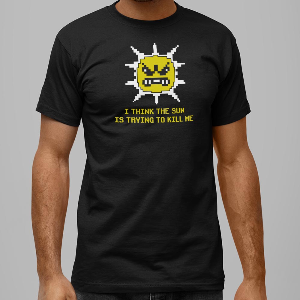 The Sun is Killing Me Angry 8-Bit Sun Character