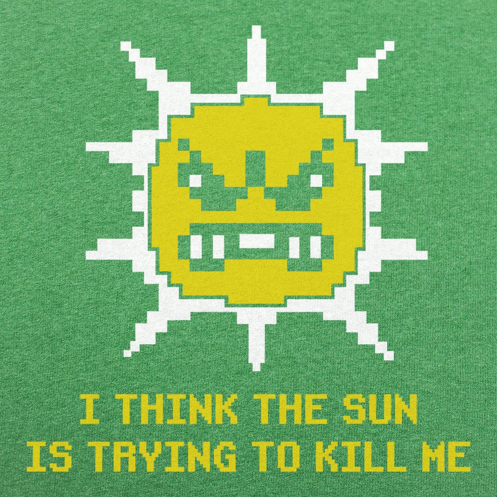 The Sun is Killing Me Angry 8-Bit Sun Character
