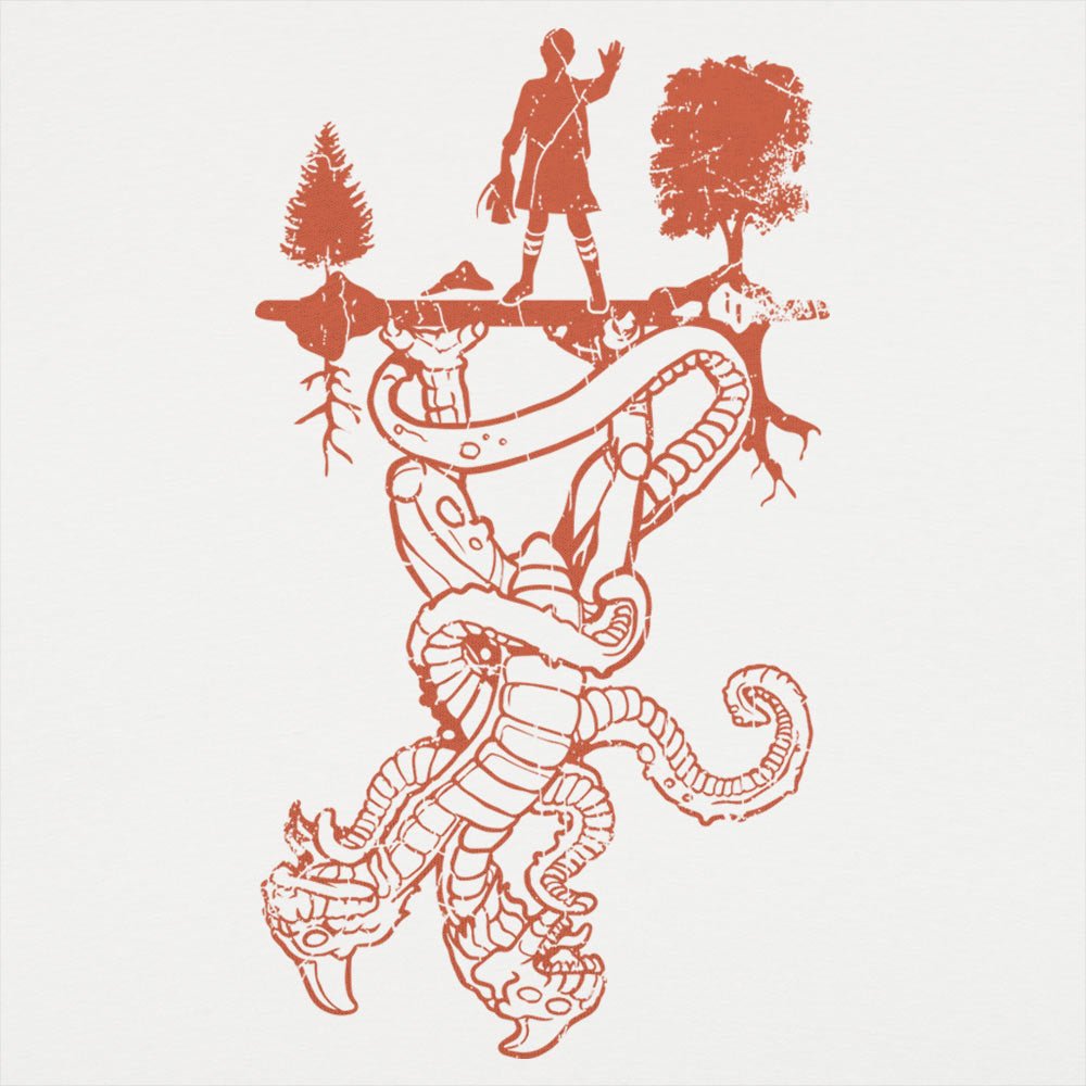 The Upside Down Boy and Monster Graphic