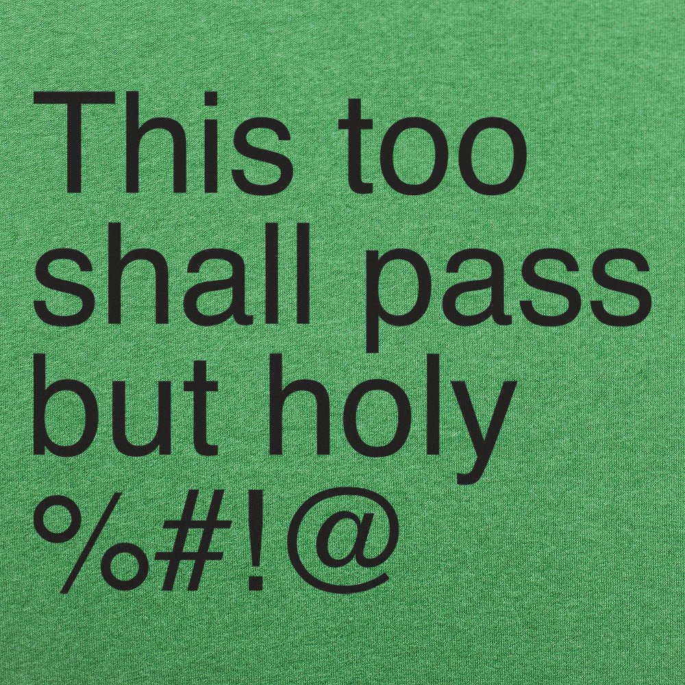 This Too Shall Pass but Holy Censored Swear Word Quote