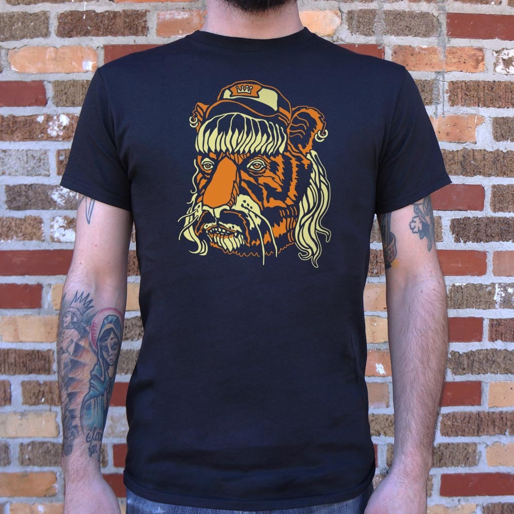 Tiger Man Mullet Half Man Half Tiger Face