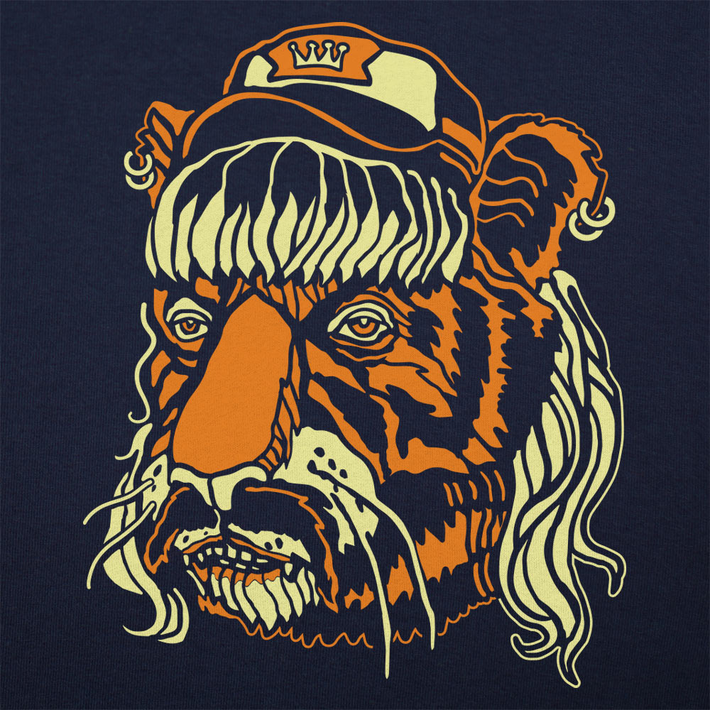 Tiger Man Mullet Half Man Half Tiger Face