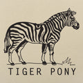 Tiger Pony Striped Zebra Pun Illustration