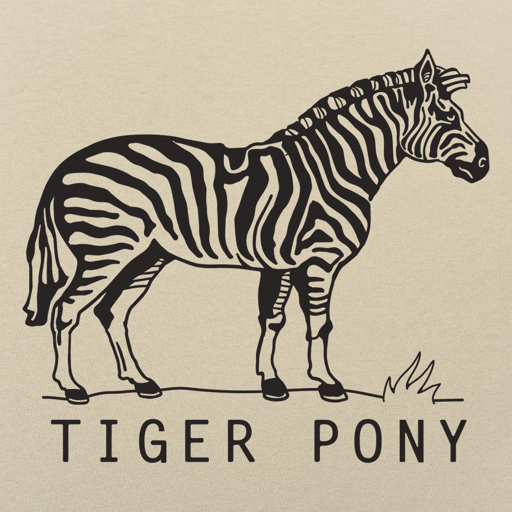 Tiger Pony Striped Zebra Pun Illustration