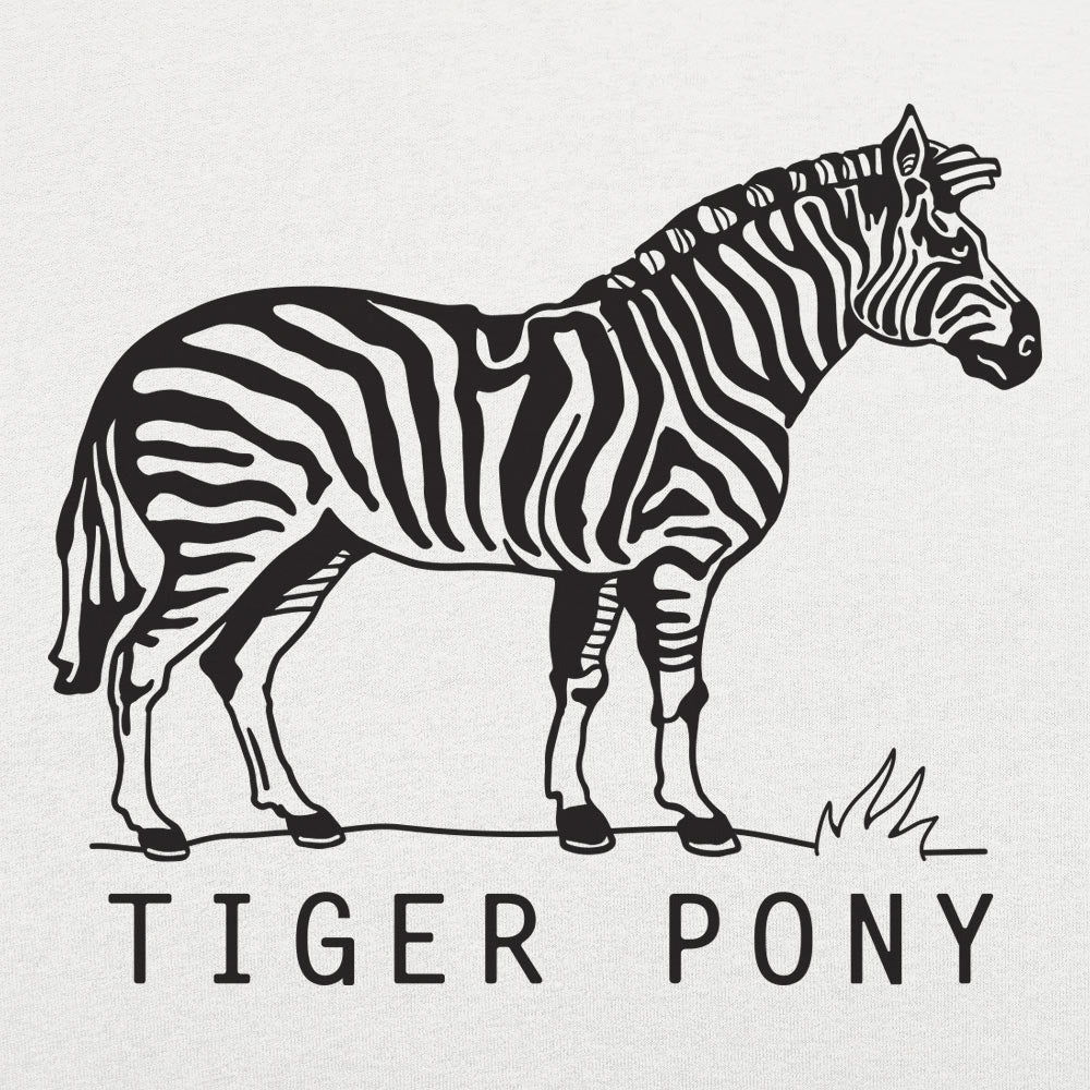 Tiger Pony Striped Zebra Pun Illustration