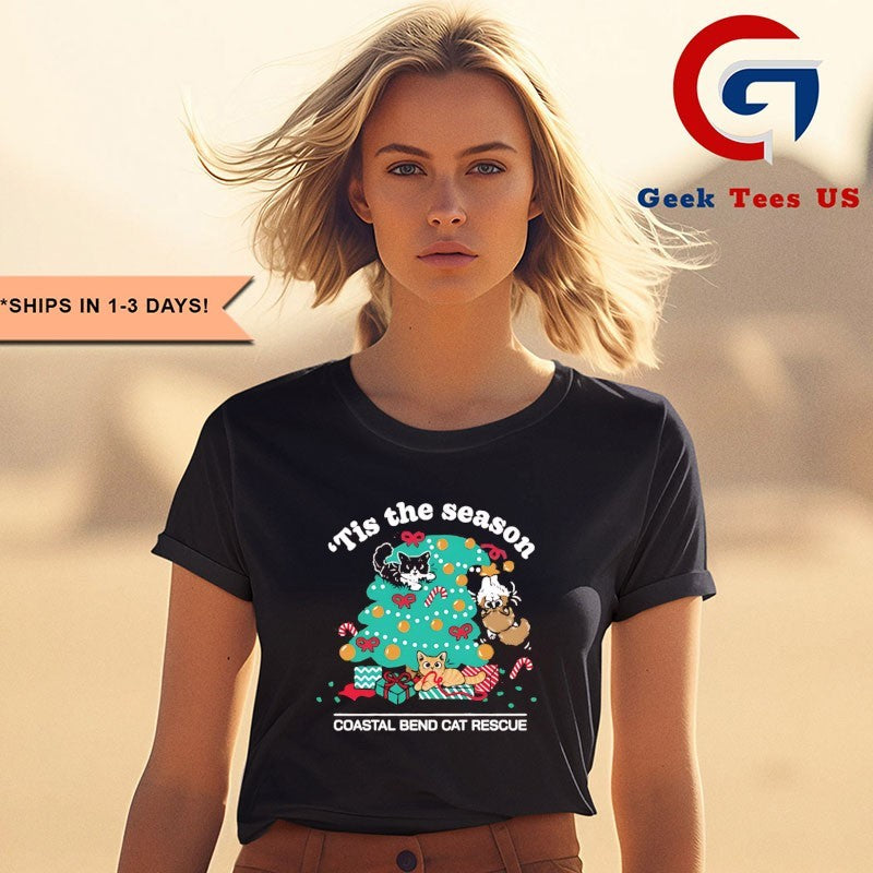 ’tis the season coastal bend cat rescue Christmas shirt