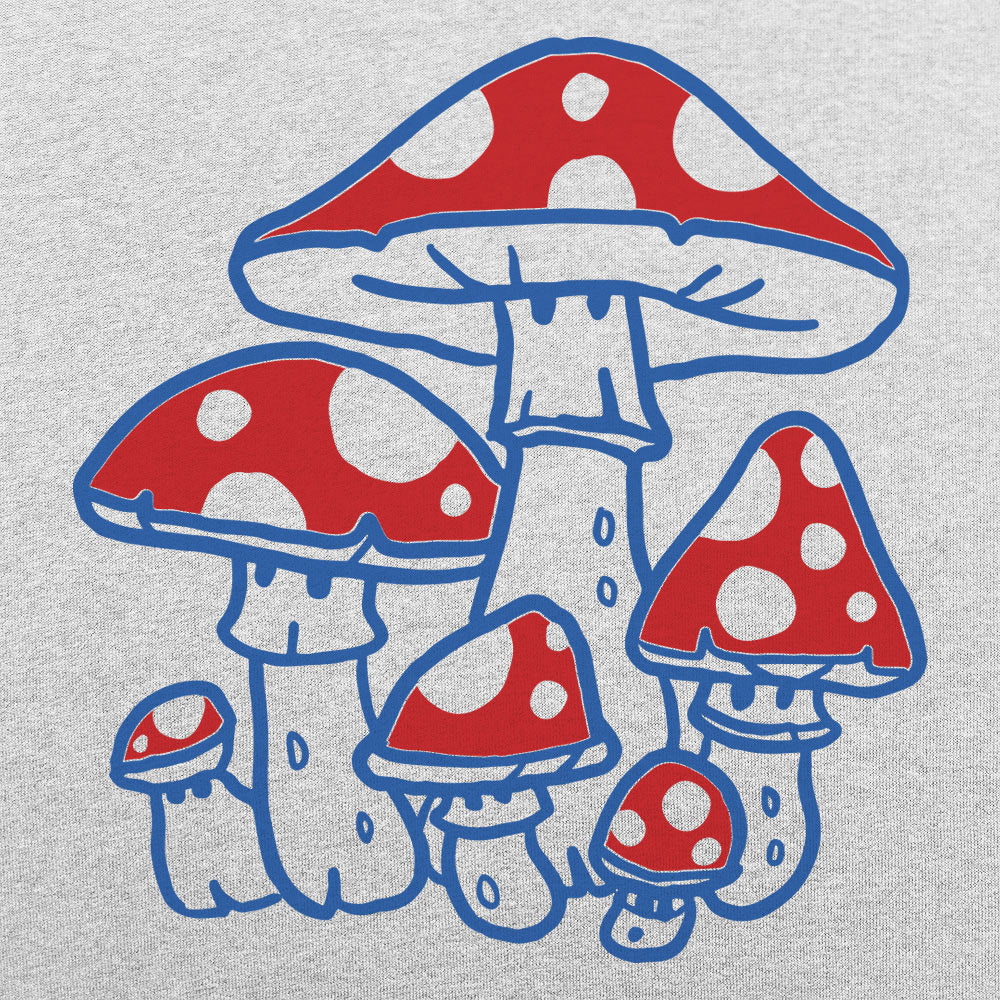 Toadstools Red Spotted Mushrooms Graphic