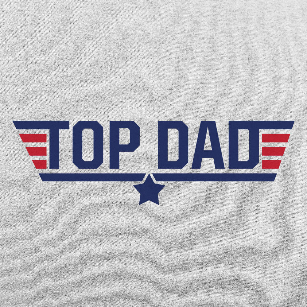 Top Dad Fighter Pilot Logo Parody