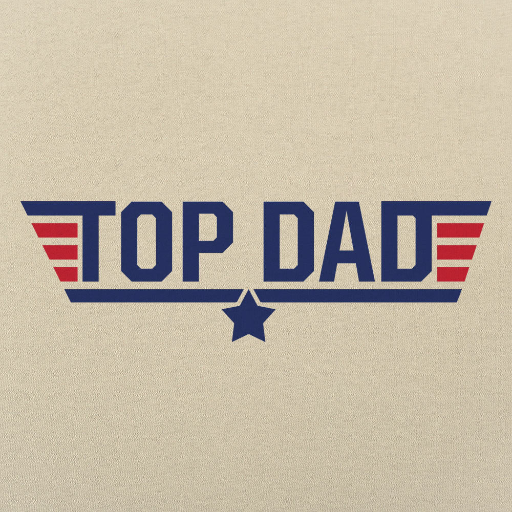 Top Dad Fighter Pilot Logo Parody
