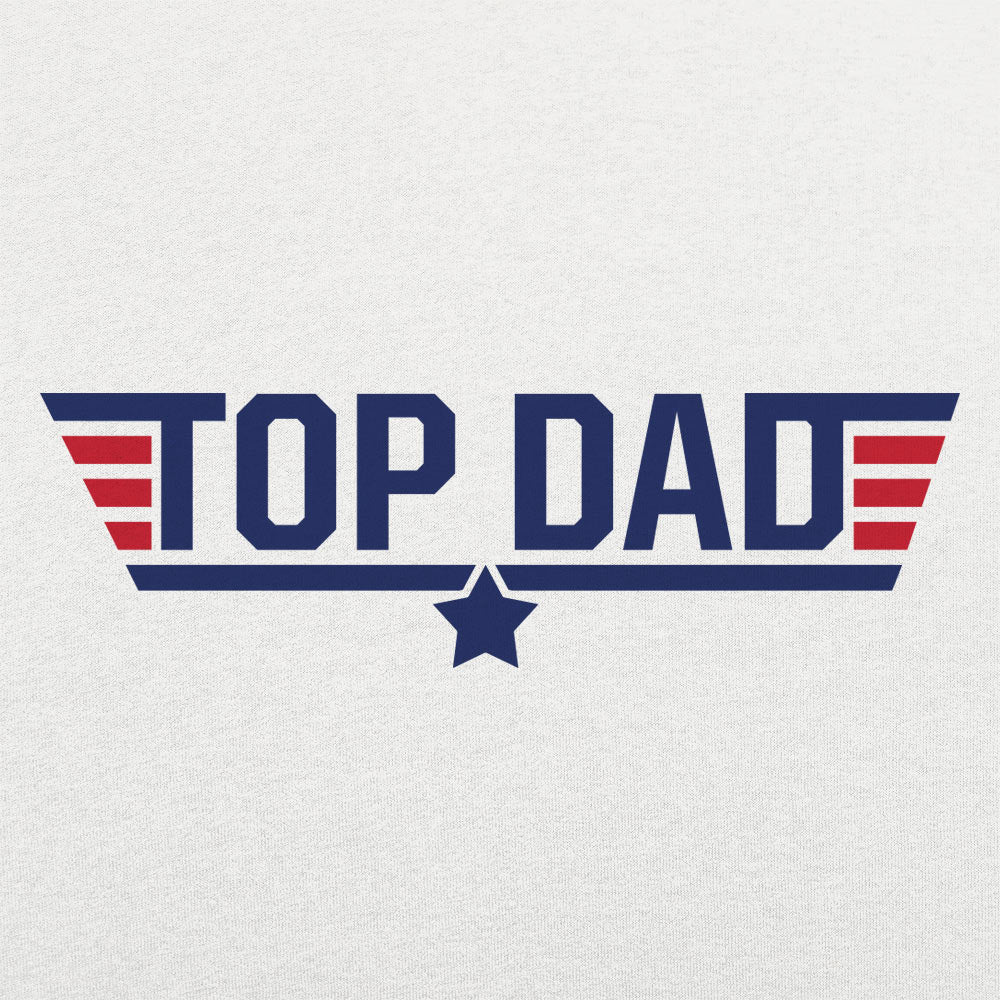 Top Dad Fighter Pilot Logo Parody