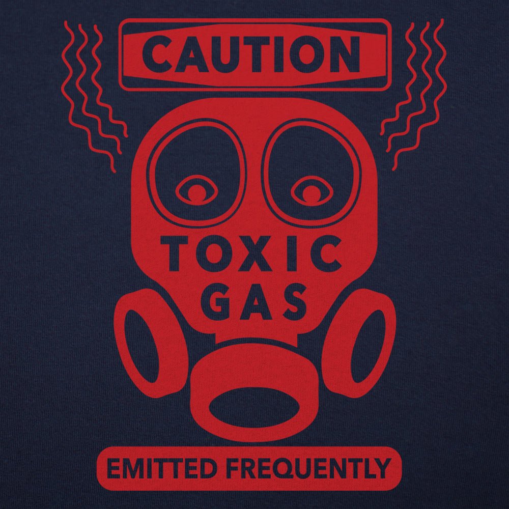 Toxic Gas Caution Gas Mask Fart Warning