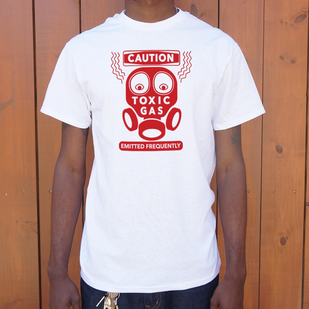 Toxic Gas Caution Gas Mask Fart Warning