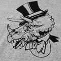 Triceratops in a Top Hat Illustration