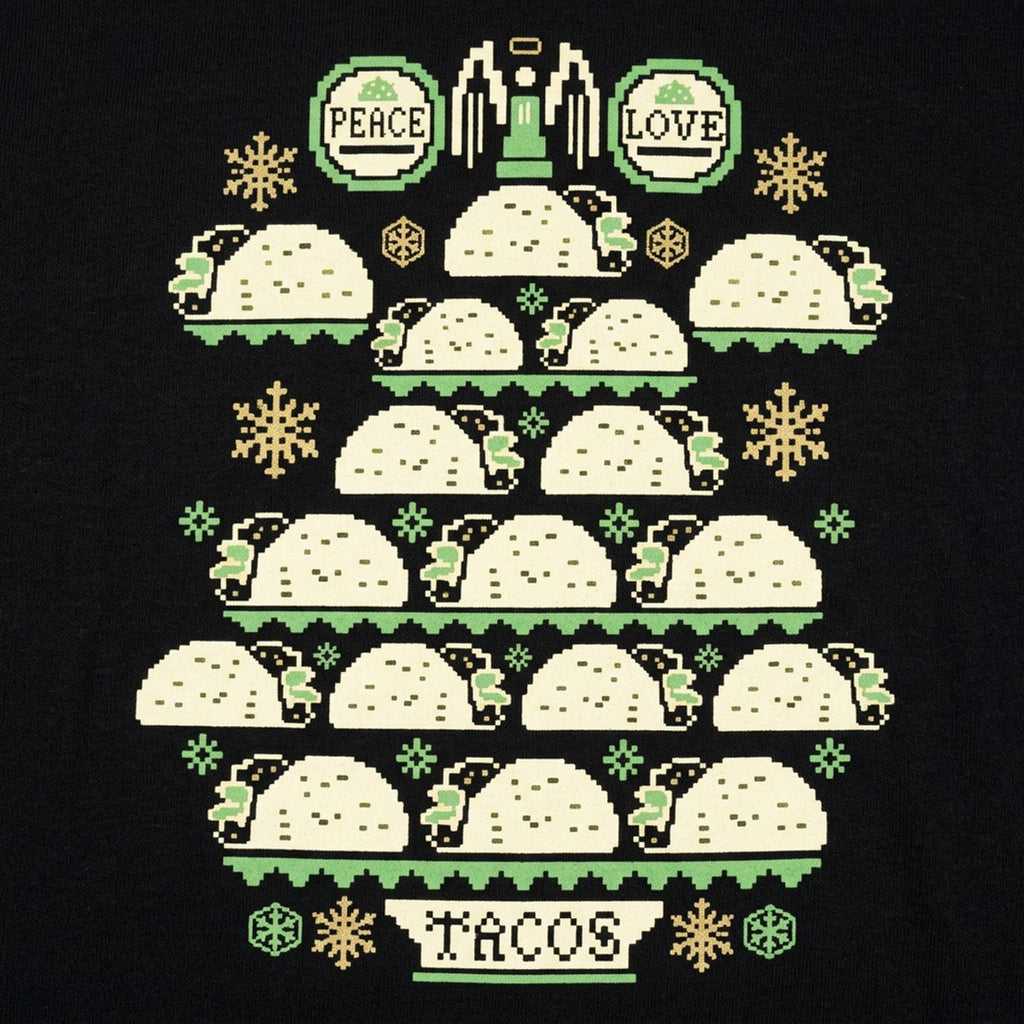 Ugly Taco Christmas Sweater Peace Love Tacos