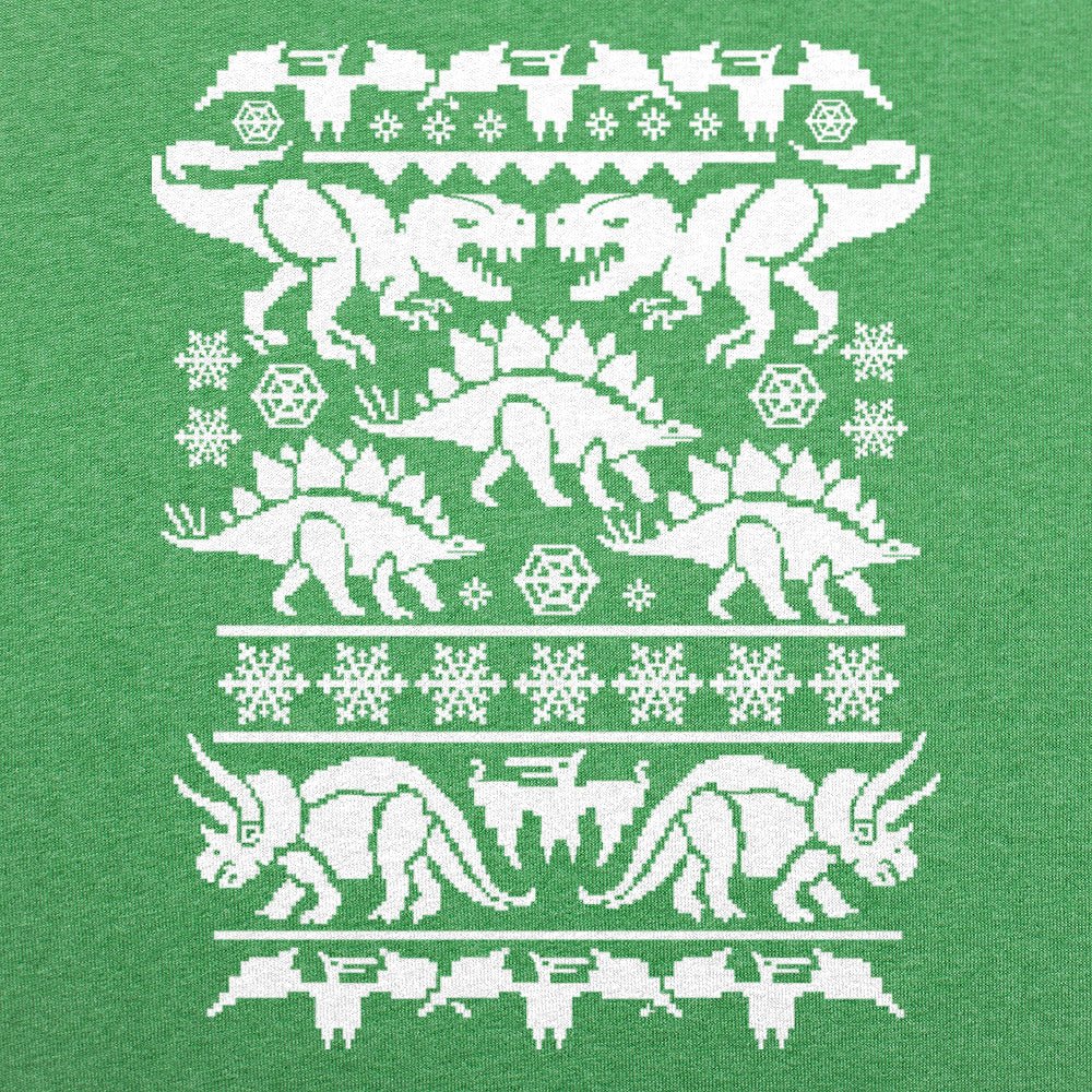 Ugly Dinosaur Sweater Pattern T-Rex and Triceratops