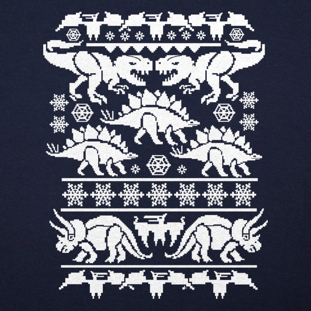 Ugly Dinosaur Sweater Pattern T-Rex and Triceratops