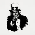 Uncle Corpse Skeleton Uncle Sam Recruitment Poster