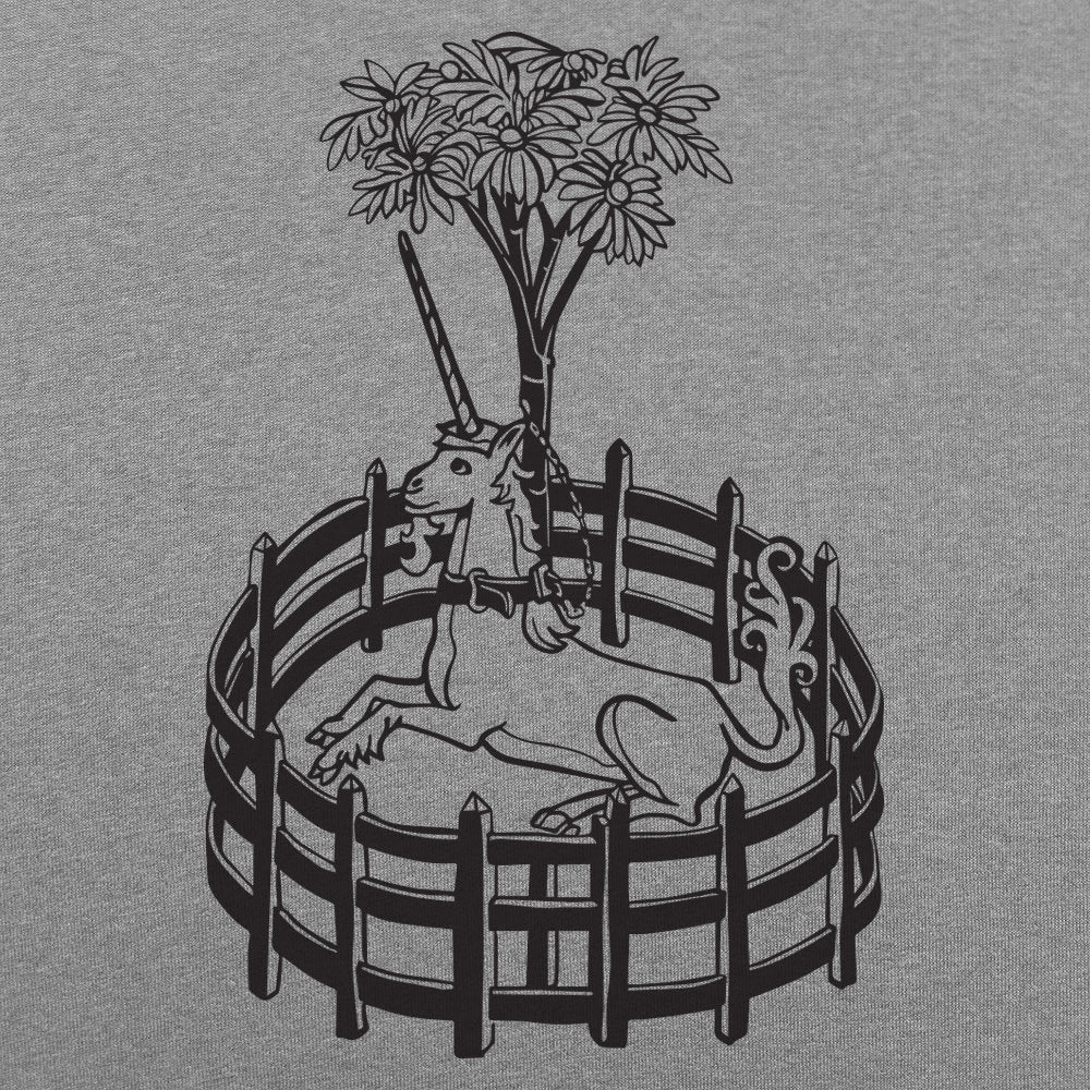 Unicorn In Captivity Illustration