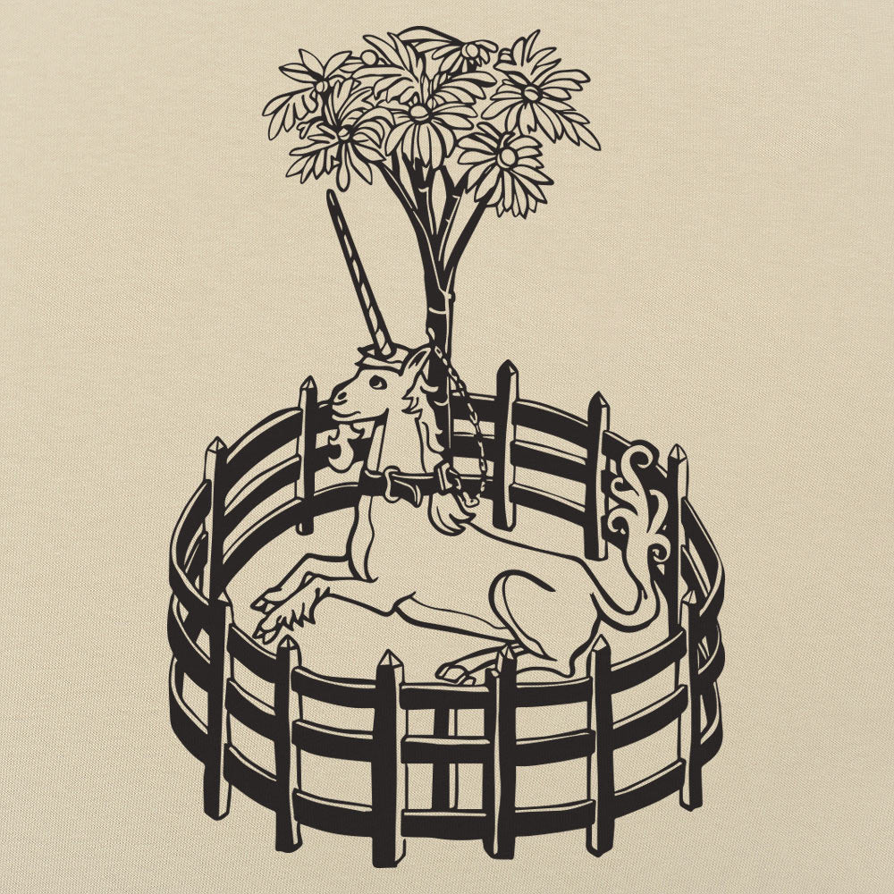 Unicorn In Captivity Illustration