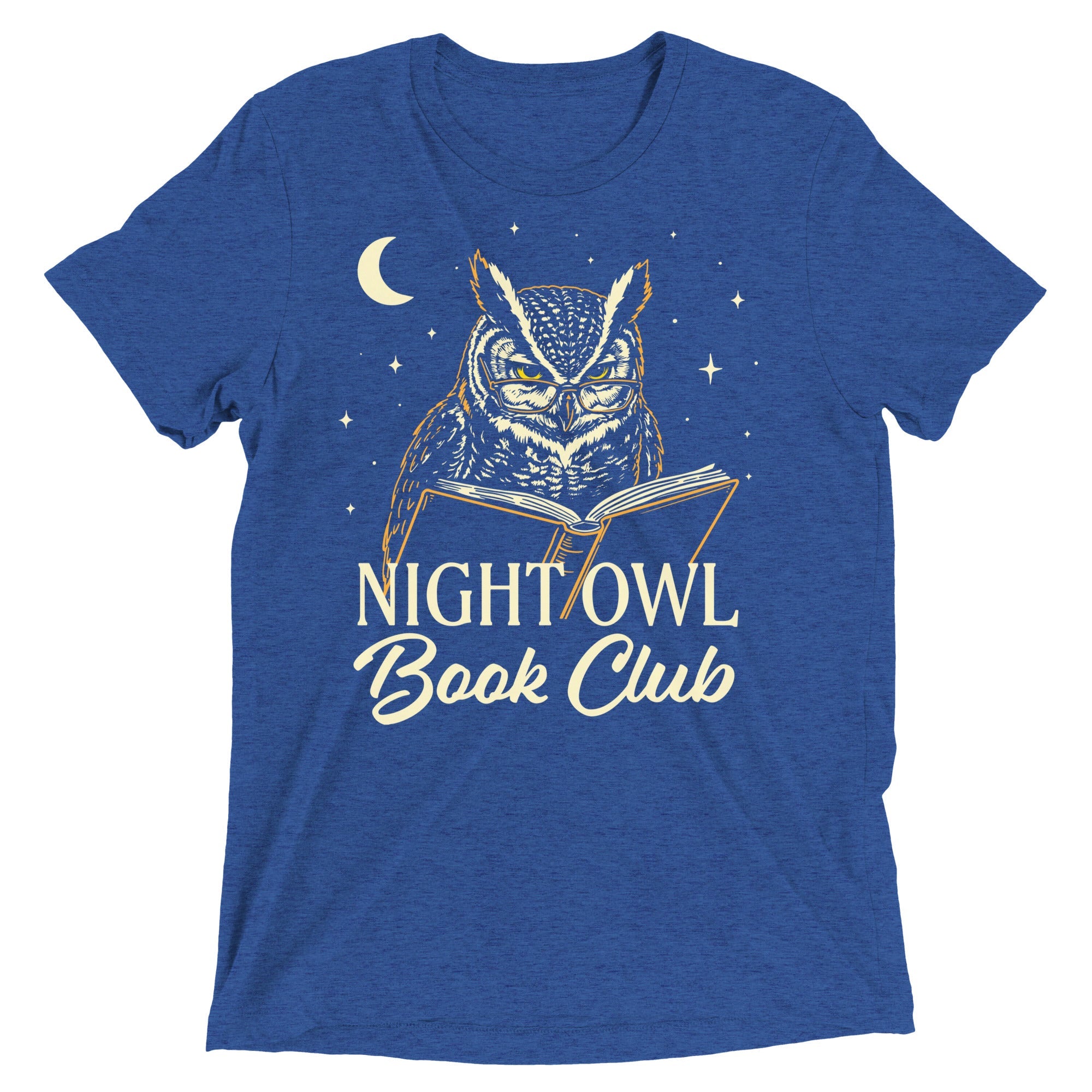 Night Owl Book Club Men's Tri-Blend Tee