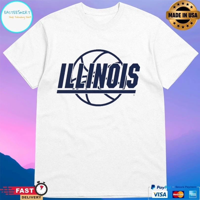 Illinois Fighting Illini Men’s Basketball Retro Logo T-shirt