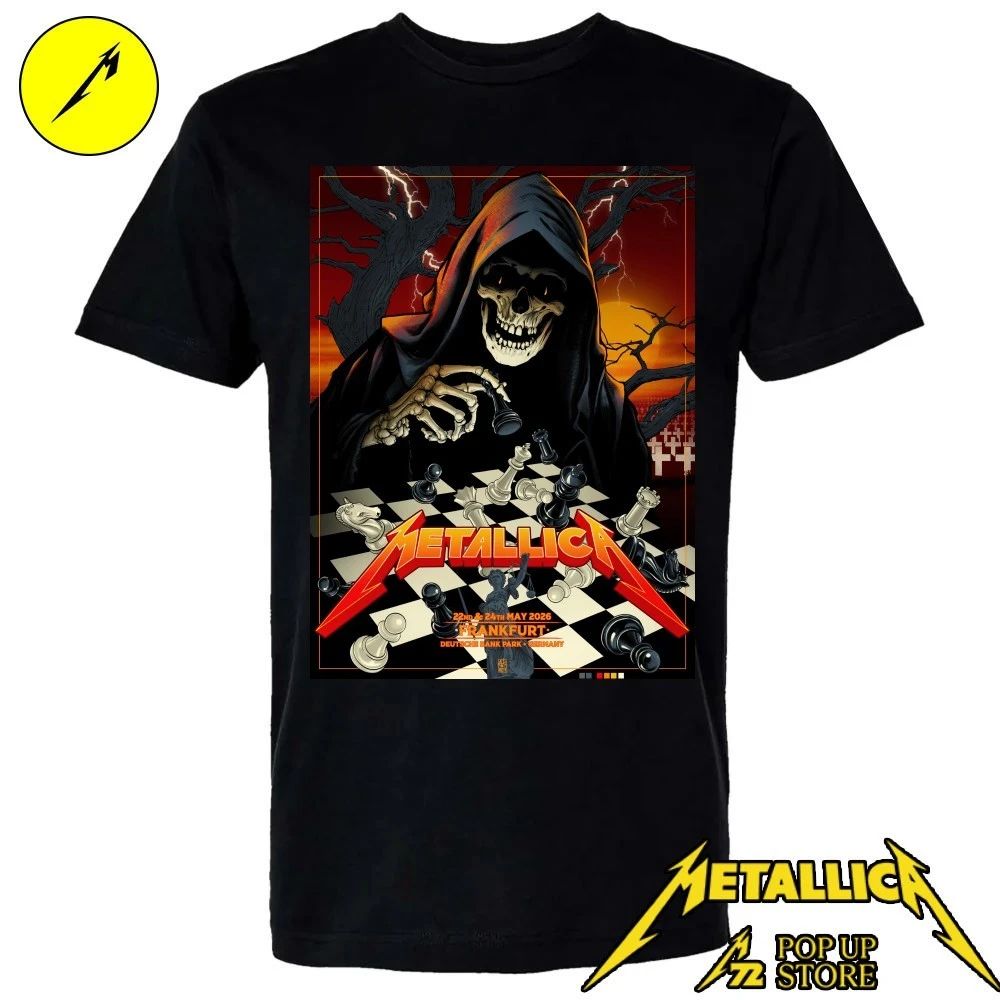 Metallica Frankfurt Germany Limited-Edition Poster Art Shirt By Vance Kelly