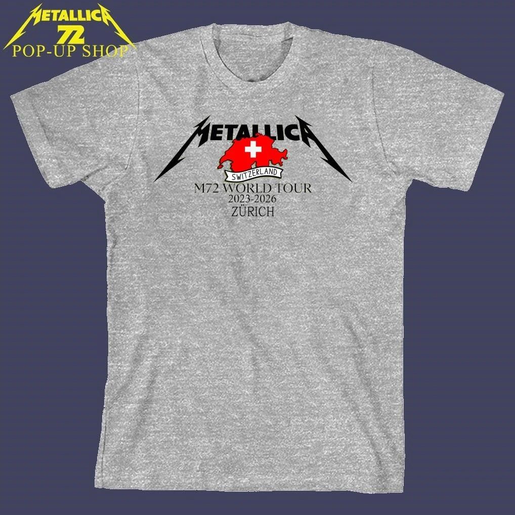 Metallica Zürich Switzerland M72 World Tour 2023 2026 T-Shirt