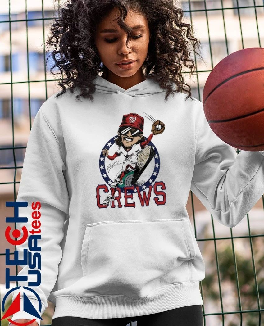 Washington Nationals Dylan Crews caricature signature shirt