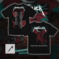 Metallica M72 World Tour 2025 2026 Cardiff Wales Gojira Knocked Loose Red Dragon Two Sided T-Shirt