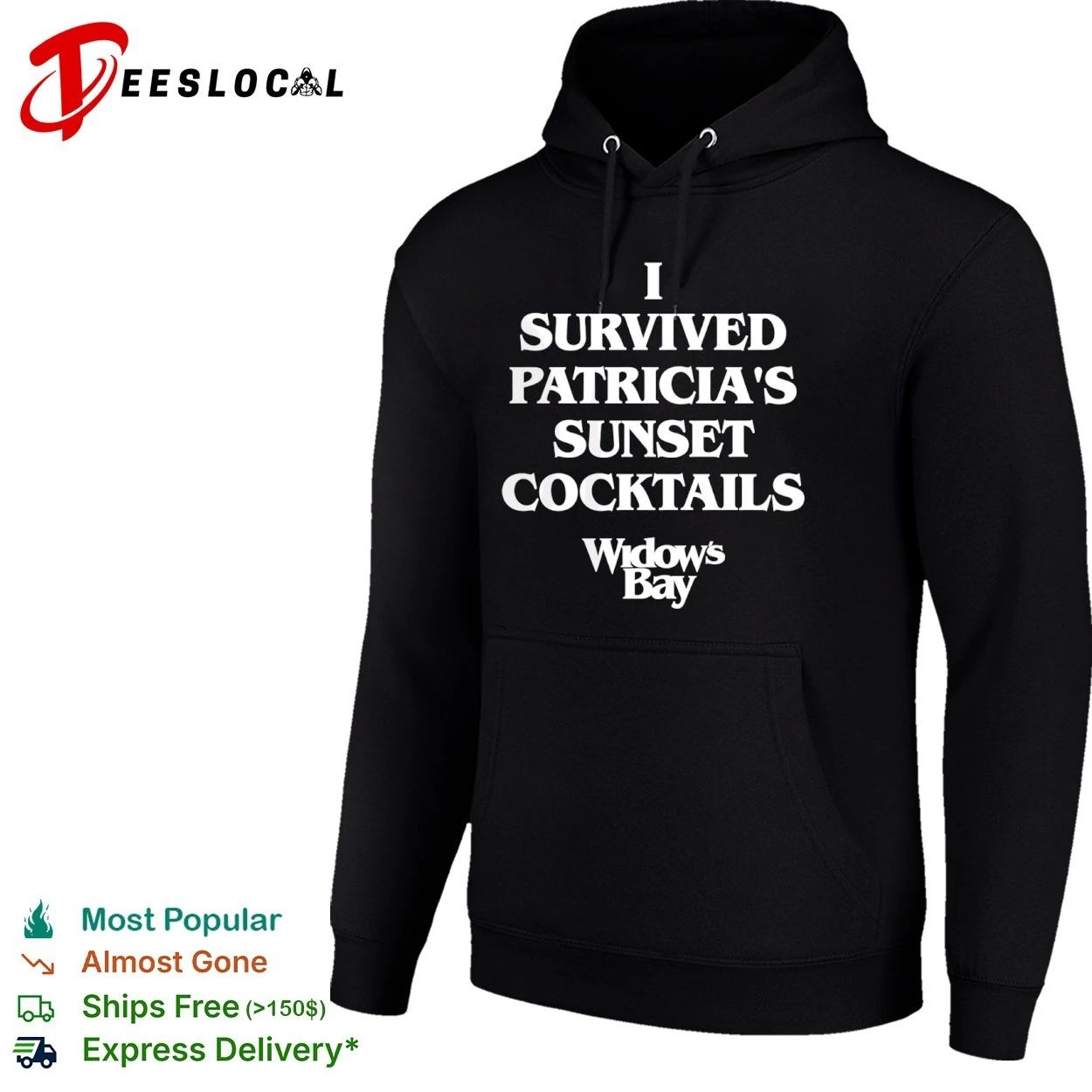 I Survived Patricia’s Sunset Cocktails Widow’s Bay T-shirt