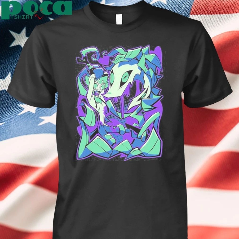 Helluva Boss Stolas Halloween Slasher Shark Robot Shirt