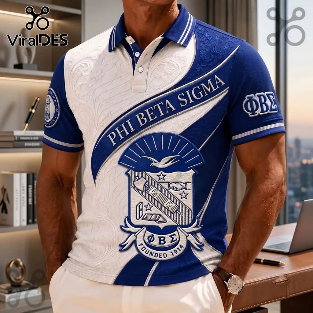 Phi Beta Sigma 1914 Heritage Polo Shirt
