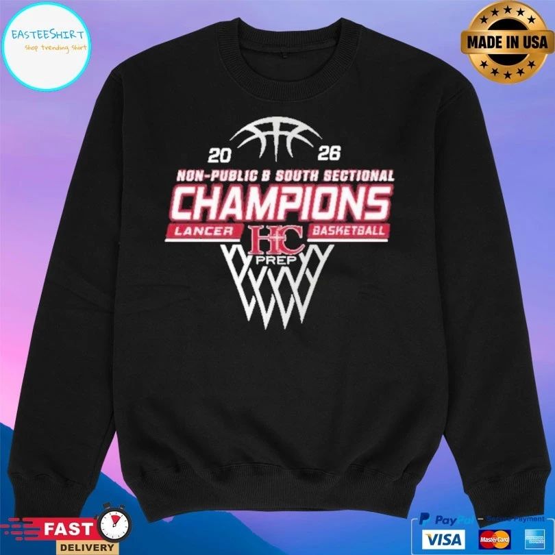 Non-Public B South Sectional Champions Lancer Basketball 2026 T-shirts