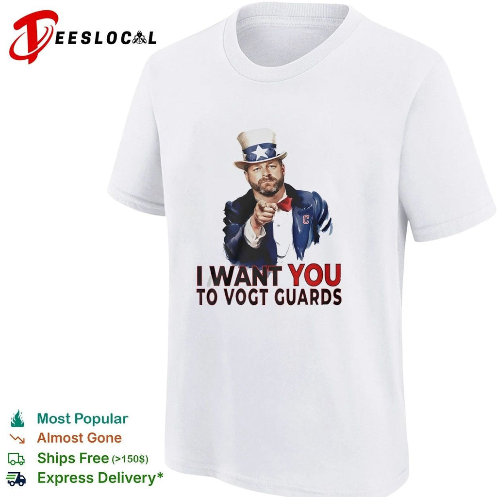 Stephen Vogt I Want You to Vogt Guards Cleveland Guardians T-shirt